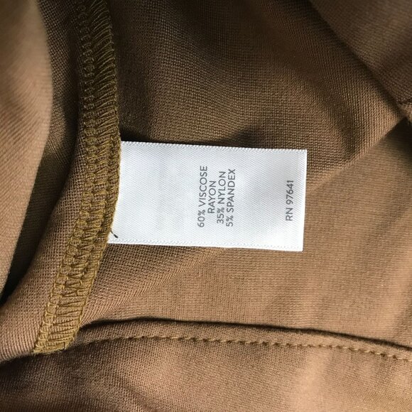 J. JILL -WOMEN'S SMALL PETITE - ACORN TAN BUTTON UP SKIRT - Picture 10 of 10